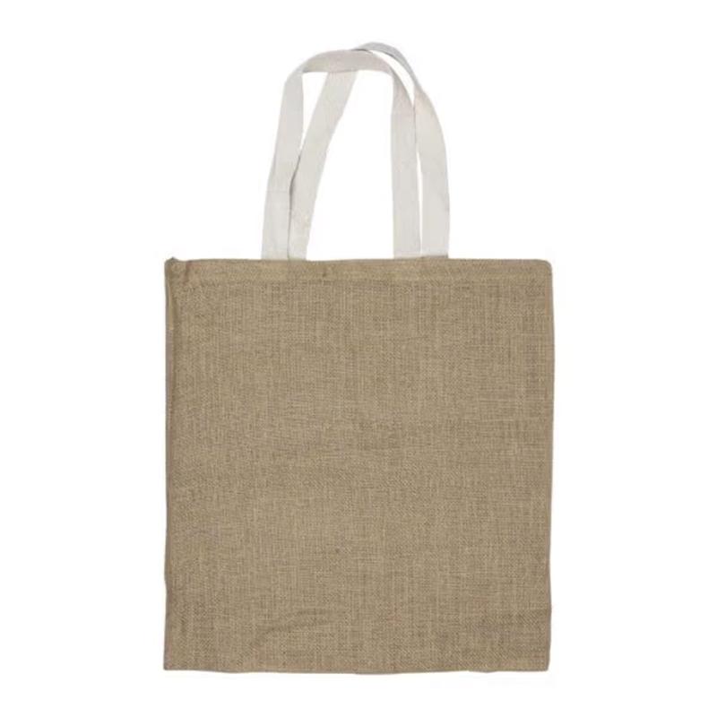 Vertical Shaped Promotional Jute Bags